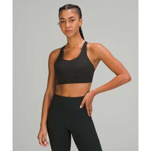 Lululemon Energy Bra High Support Rainforest Green Adjustable Straps Size 36C